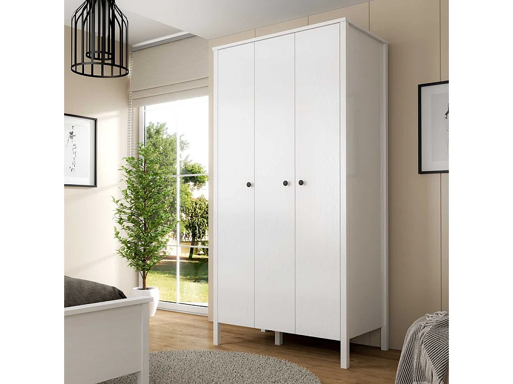 Armoire 3 portes en aggloméré Frannie