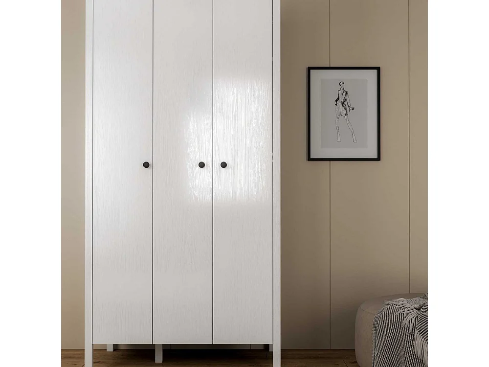 Armoire 3 portes en aggloméré Frannie