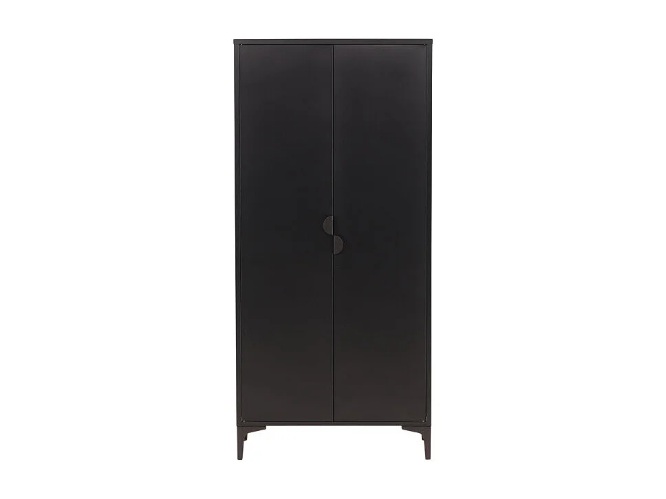 Armoire Design 2 Portes "Piring" 183cm Noir