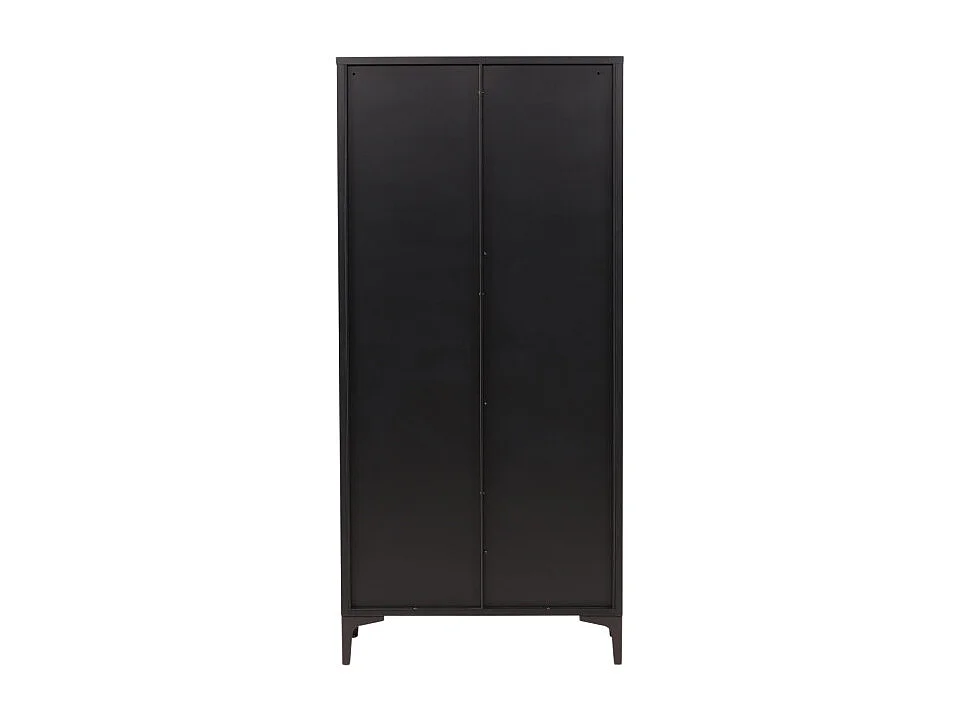 Armoire Design 2 Portes "Piring" 183cm Noir