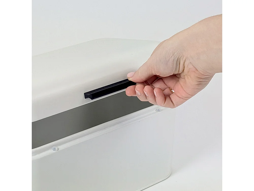 Boite à pain Frisca blanc mat 25x43 cm