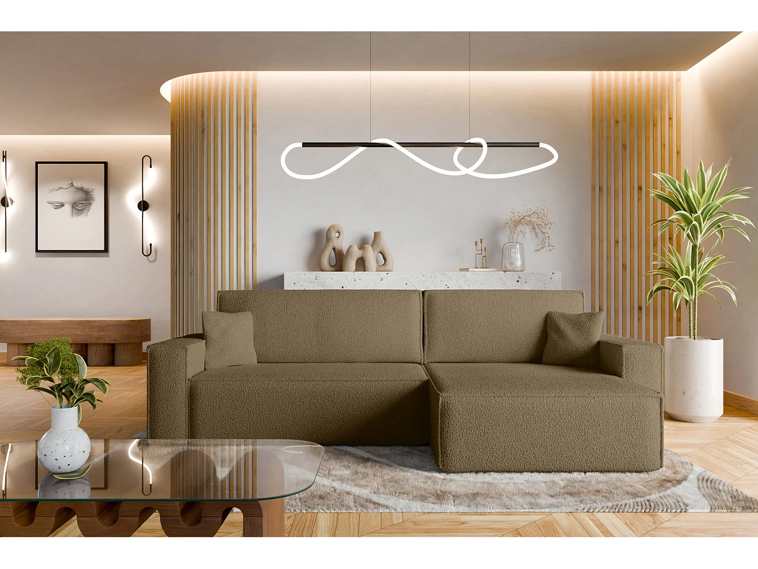 Canapé d'Angle avec fonction de couchage Karl XL du fabricant