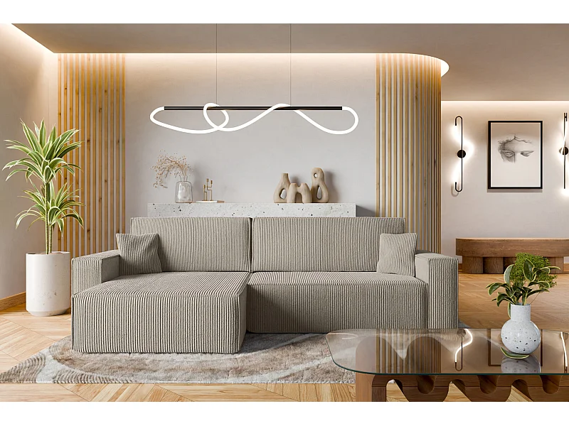 Divano angolare con funzione letto Karl XL destro del produttore