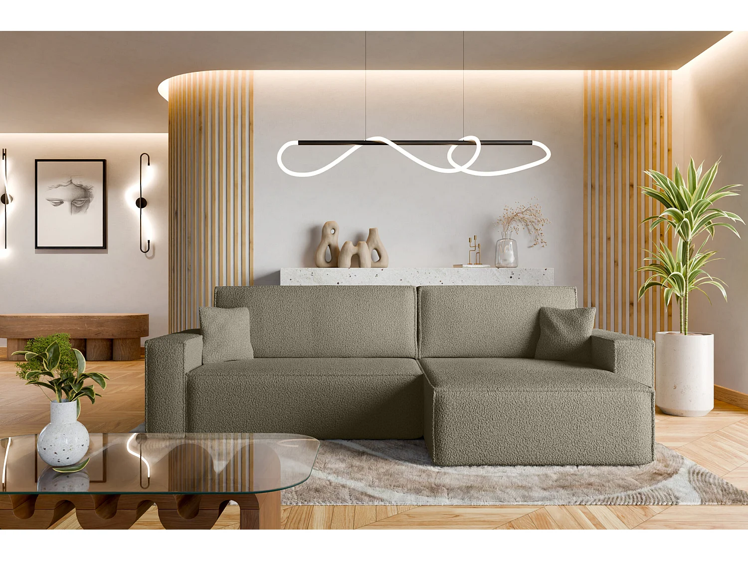 Canapé d'Angle avec fonction de couchage Karl XL du fabricant