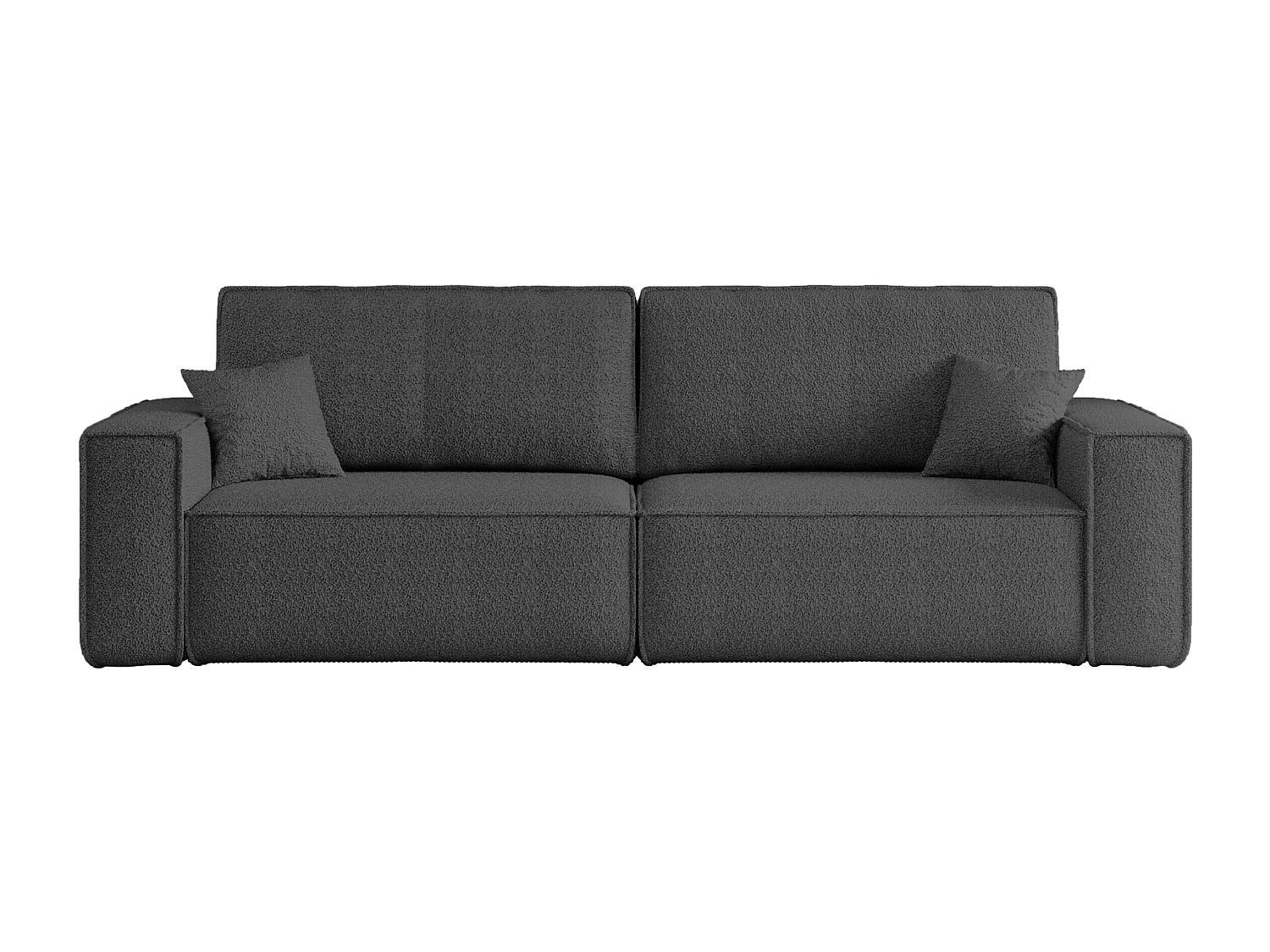 Divano Karl con due vani contenitore per la biancheria, funzione letto, direttamente dal produttore.