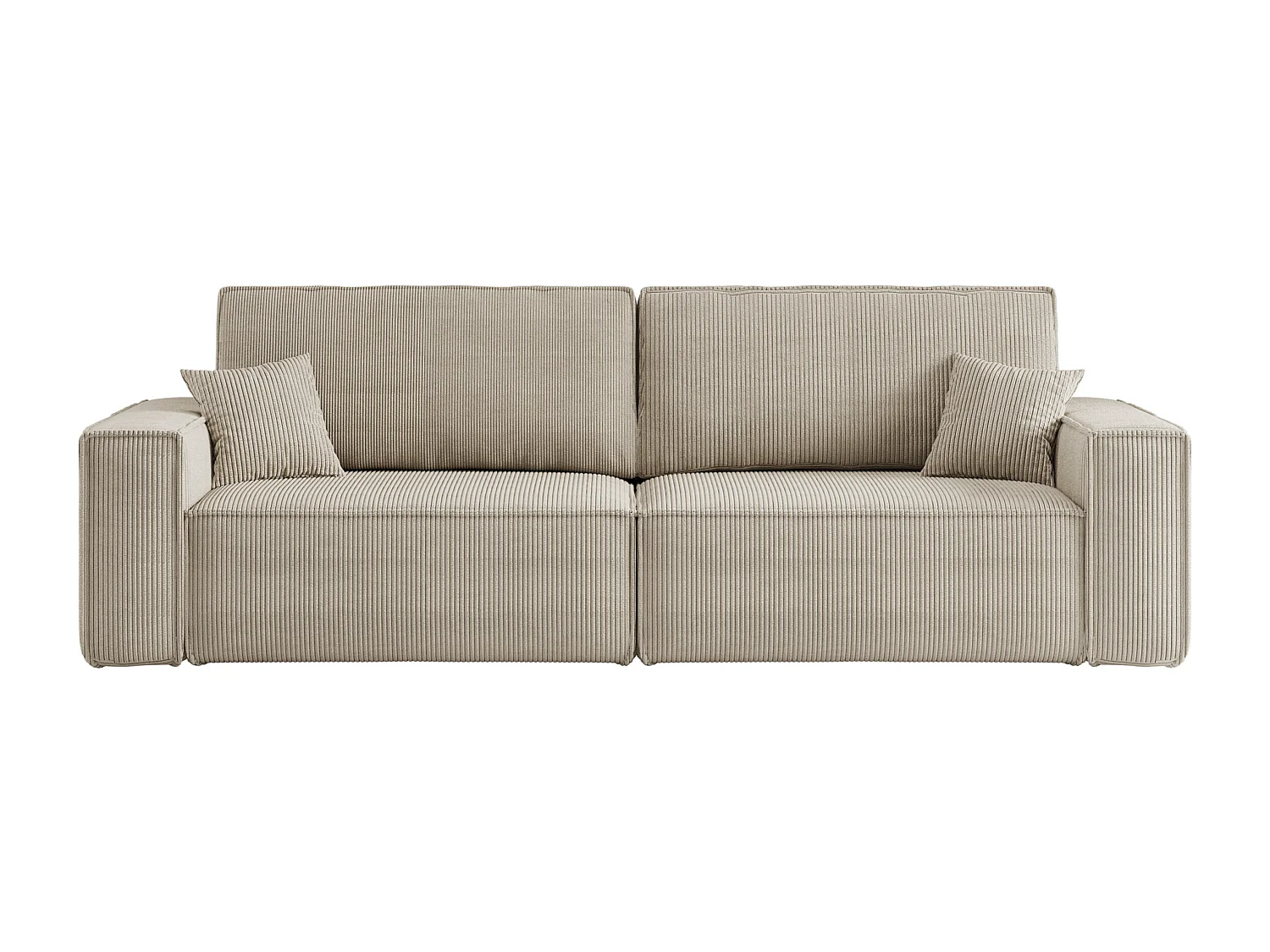 Canapé Karl avec deux coffres de rangement pour literie, option de couchage, directement du fabricant