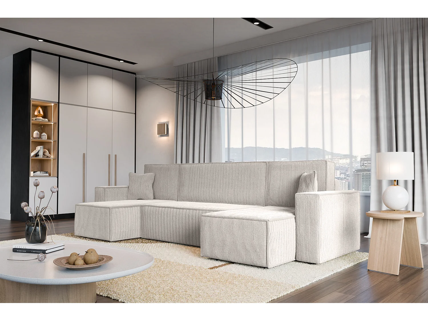 Canapé d'Angle avec fonction de couchage Karl U du fabricant