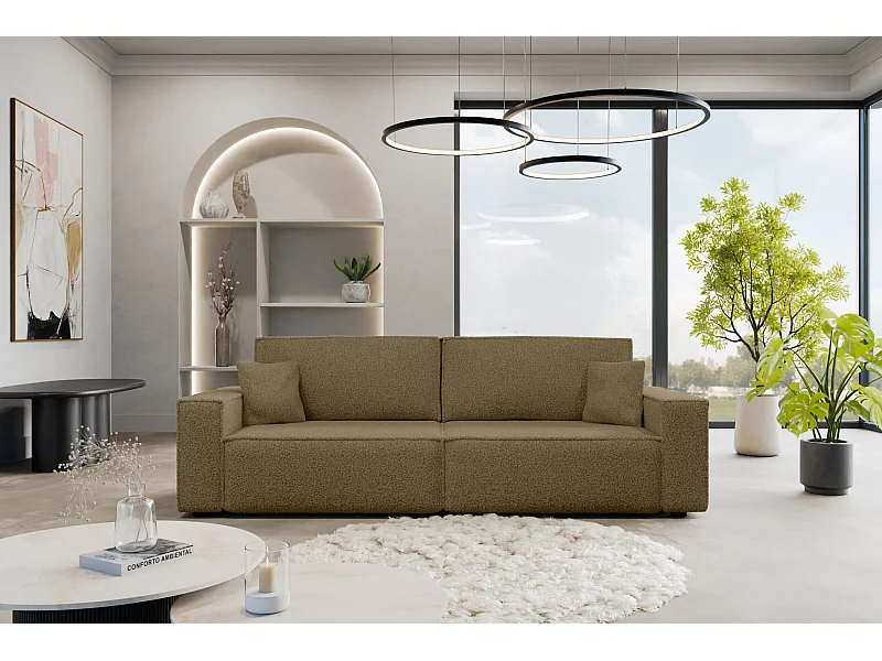 Canapé Karl avec deux coffres de rangement pour literie, option de couchage, directement du fabricant