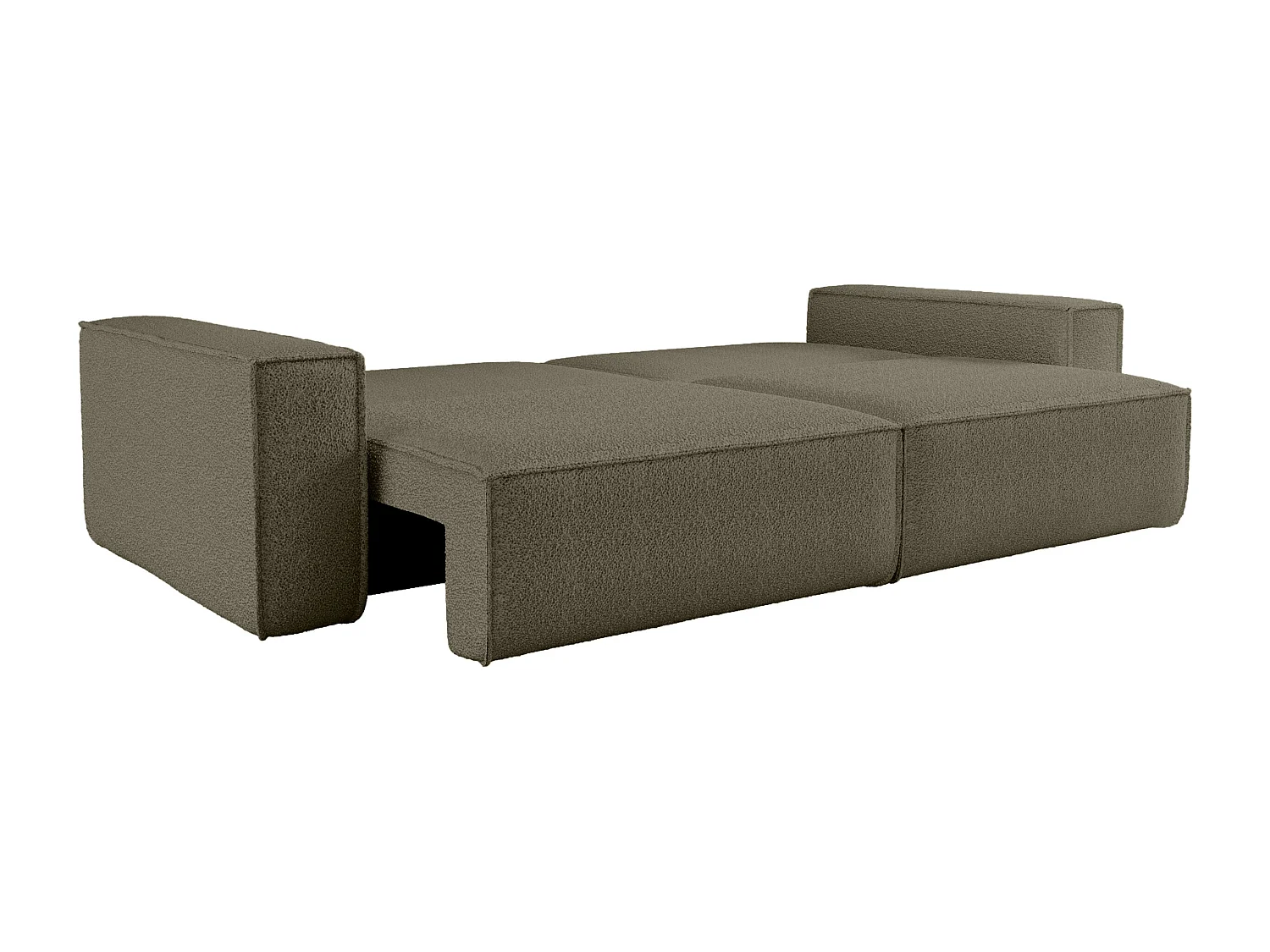 Divano Karl con due vani contenitore per la biancheria, funzione letto, direttamente dal produttore.