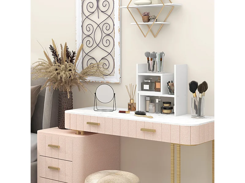 Étagère de bureau modulable - organisateur de bureau - 2 pièces - blanc