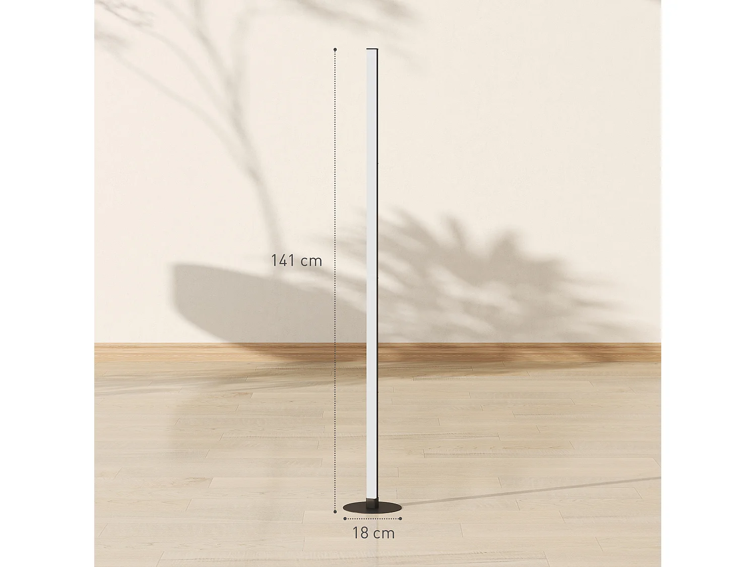 Lampadaire LED RGBIC 16 millions de couleurs avec contrôle APP et télécommande - musique sync, modes de scène et timer