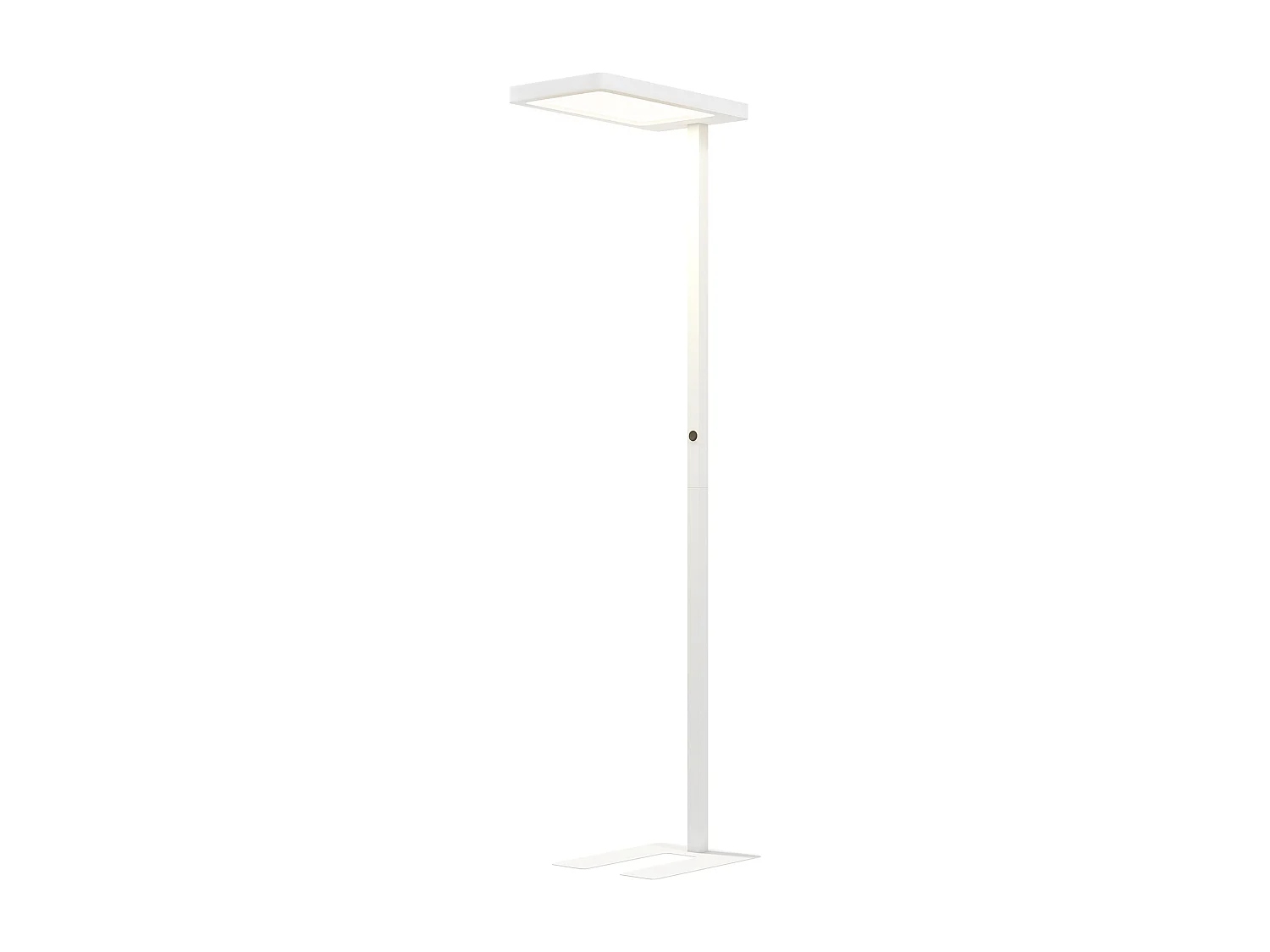 Lampadaire LED dimmable sur pied de bureau 1560LM 40W H.196cm spectre complet réglable télécommande blanc