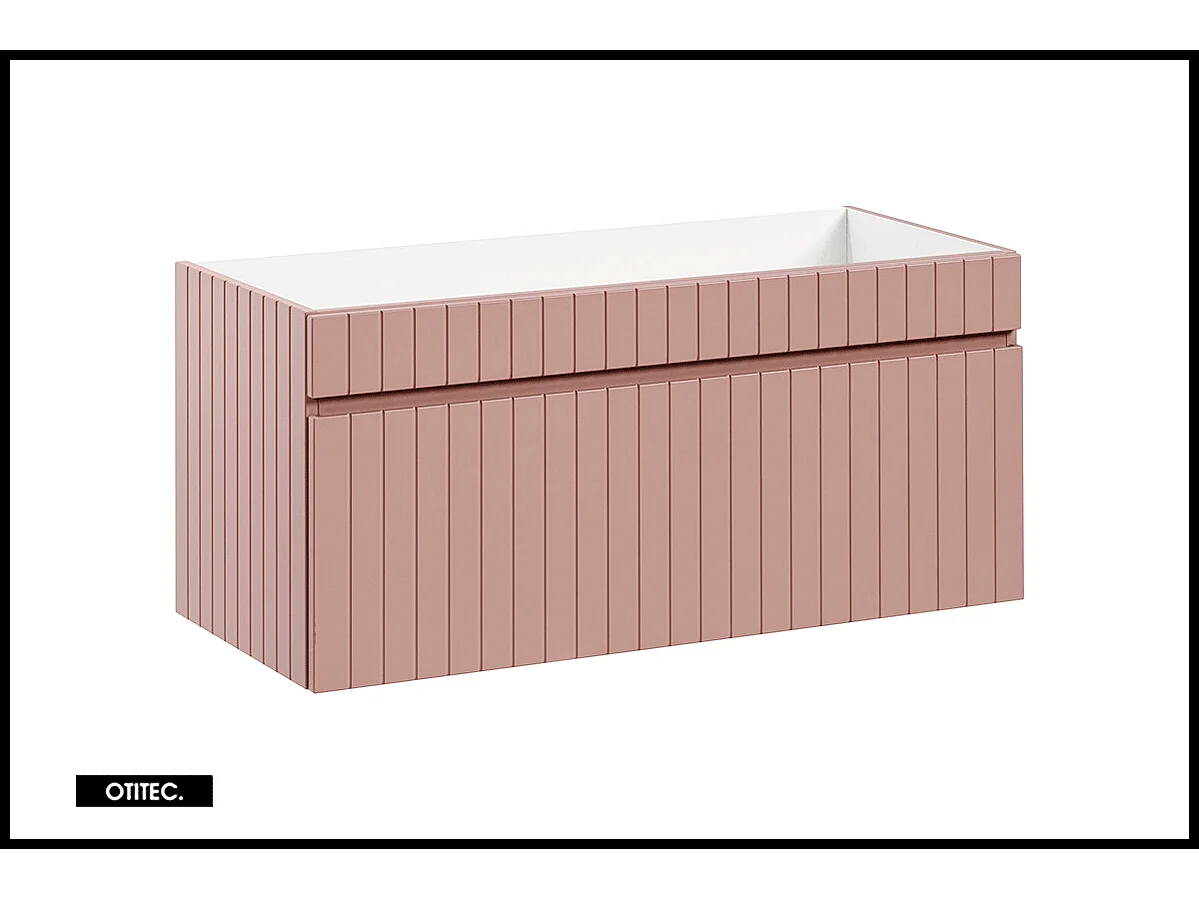 Meuble sous vasque de 100 cm - avec plan - 1 tiroir - MINO