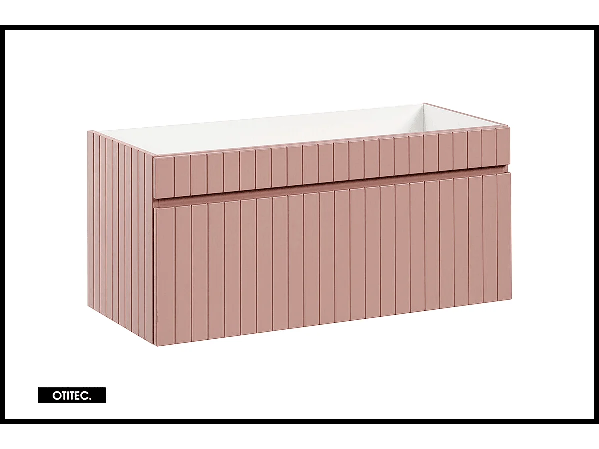Meuble sous vasque de 100 cm - avec plan - 1 tiroir - MINO