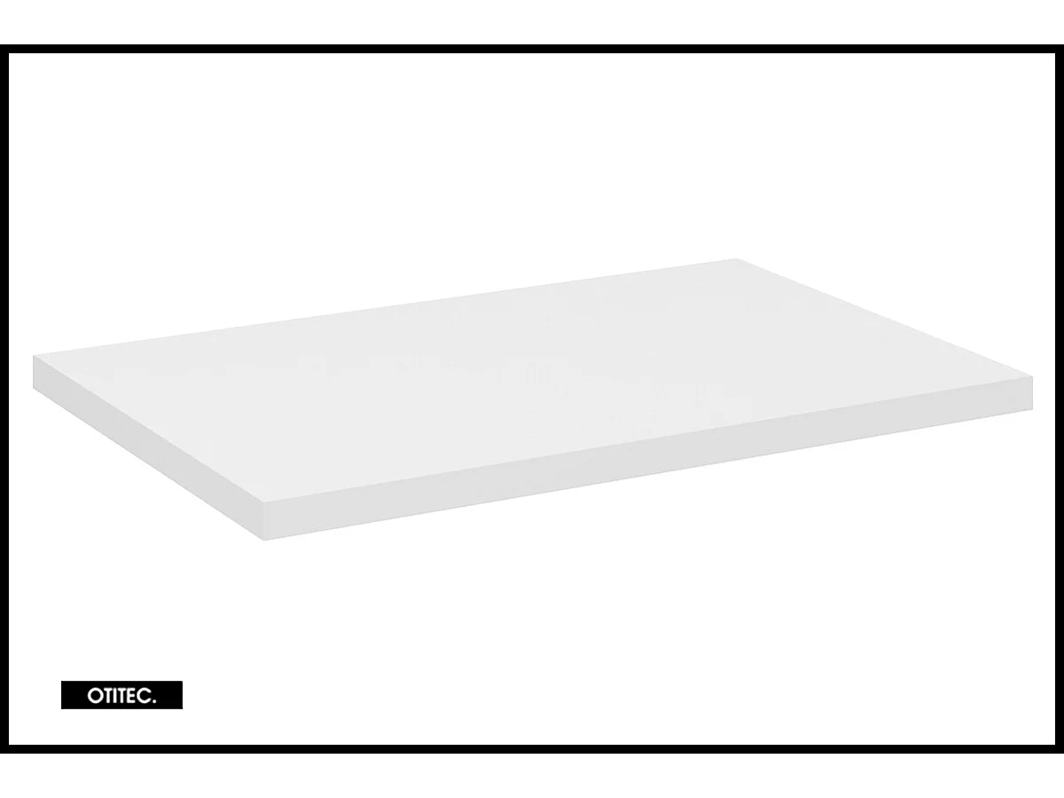 Meuble sous vasque de 60 cm - avec plan - Blanc - 2 portes - VOLTA WHITE