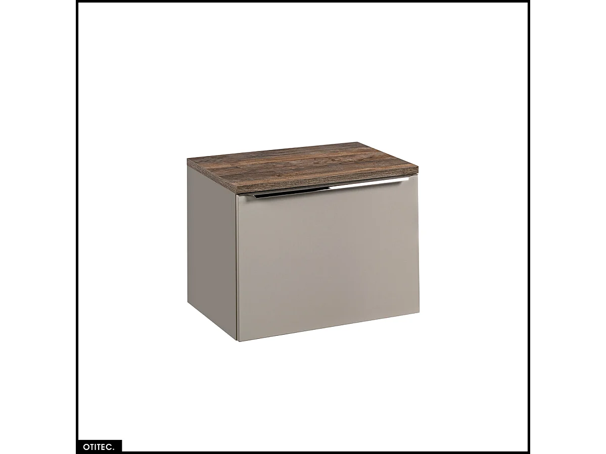 Meuble sous vasque - 60 cm - avec Plan - BOLD TAUPE