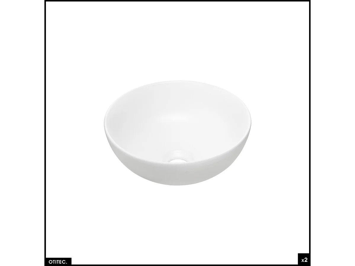 Set de meubles sous vasque - 120 cm - avec 2 Vasques à poser et Plan - BOLD BLACK