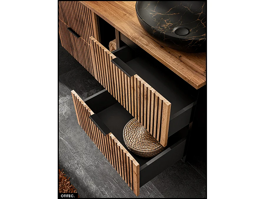 Ensemble de meubles sous vasque - 60 cm - avec Vasque - WOTANIA