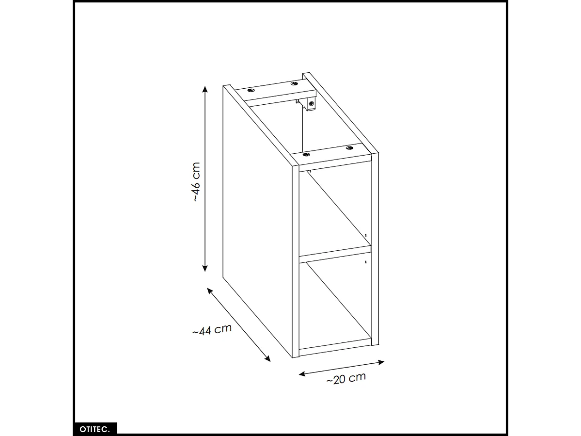 Meubles sous vasque - 100 cm - avec Vasque à poser et Plan - BOLD OAK