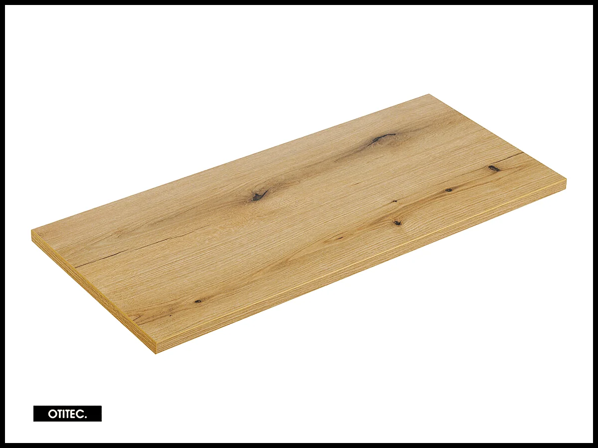 Meuble sous vasque de 120 cm - avec plan - Oak - 4 tiroirs - VOLTA OAK