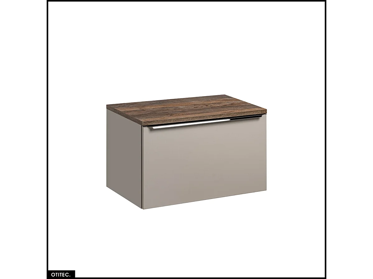Meuble sous vasque - 80 cm - avec Plan - BOLD TAUPE
