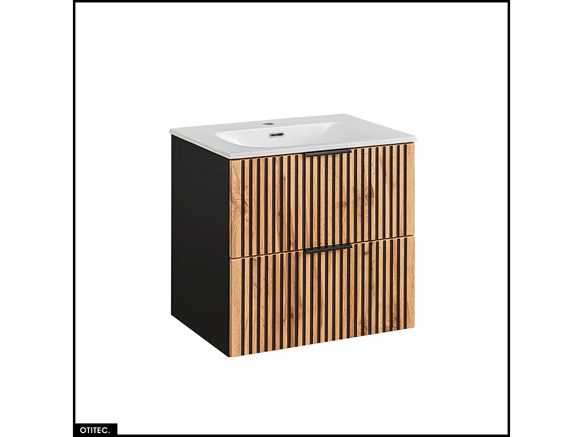 Ensemble de meubles sous vasque - 60 cm - avec Vasque - WOTANIA