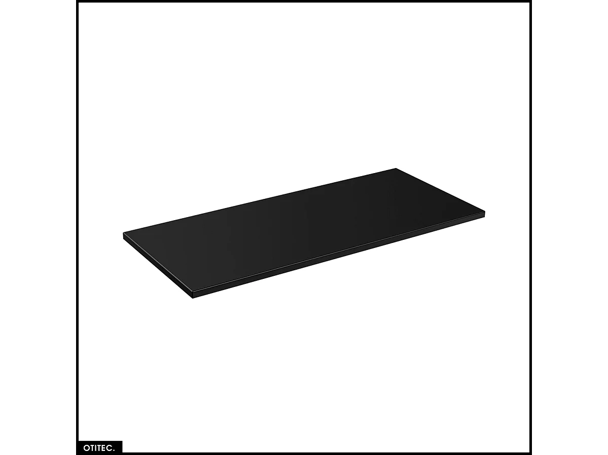 Set de meubles sous vasque - 120 cm - avec 2 Vasques à poser et Plan - BOLD BLACK