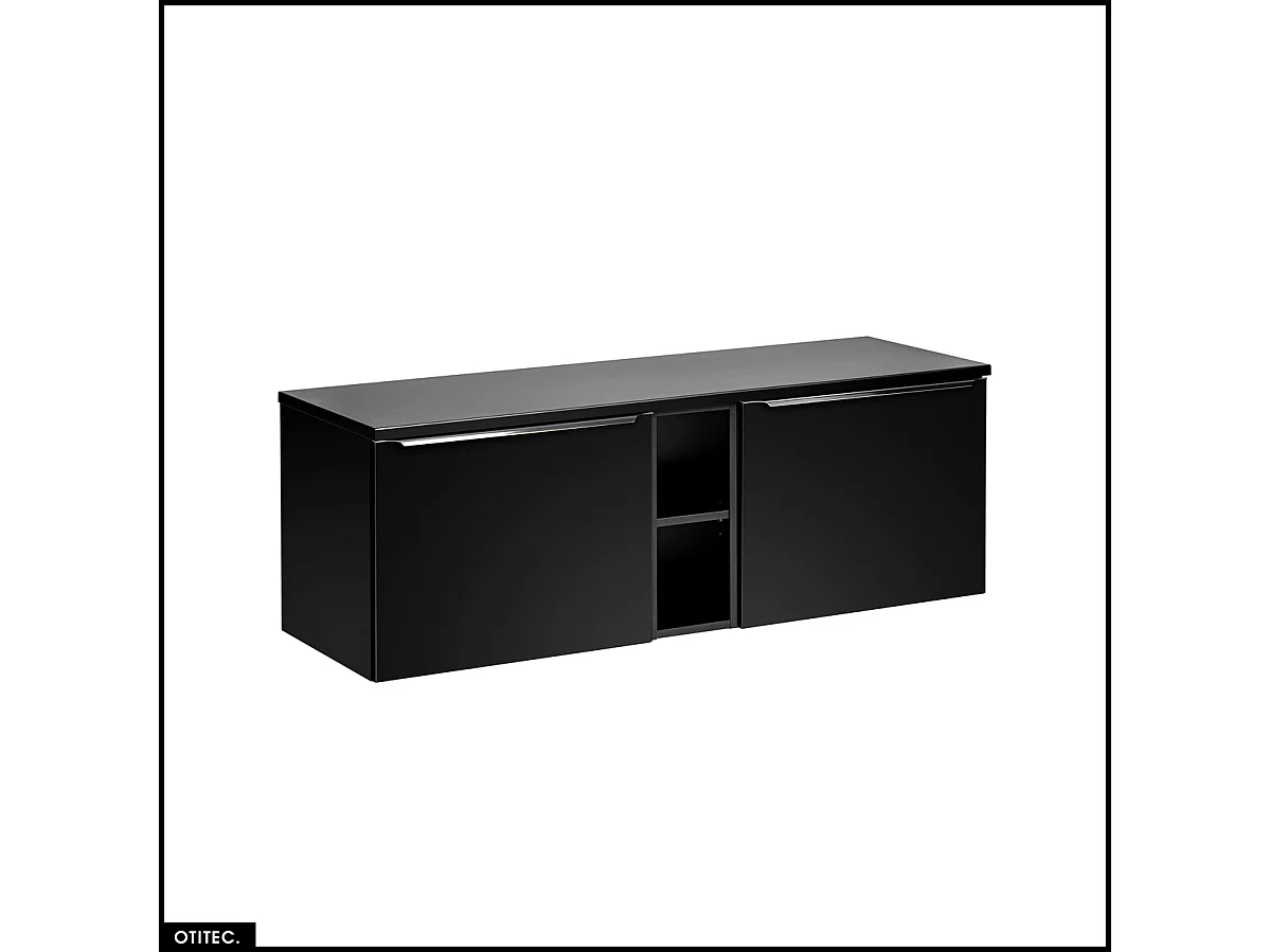 Meubles sous vasque - 140 cm - avec Plan - BOLD BLACK