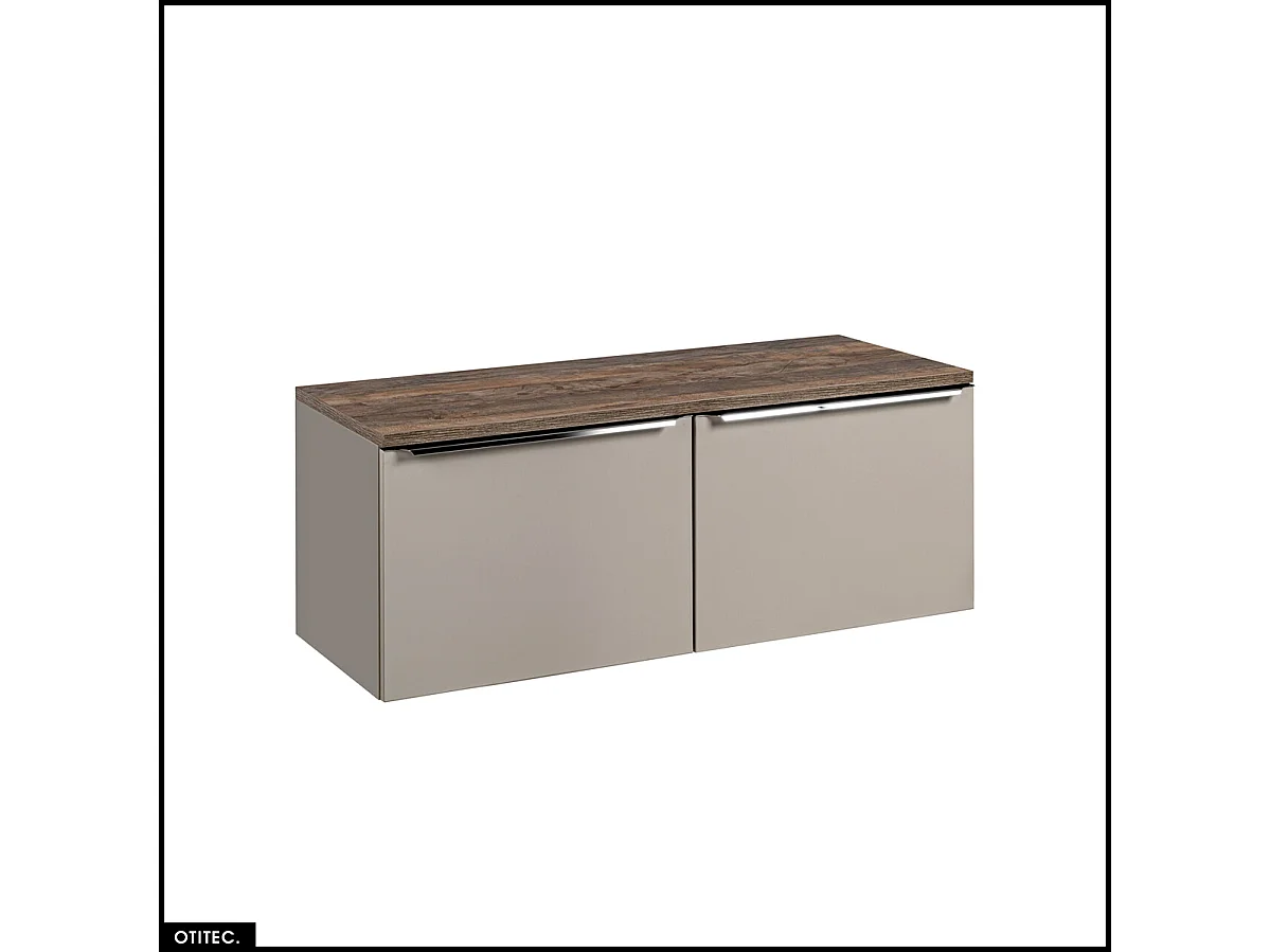 Meubles sous vasque - 120 cm - avec Plan - BOLD TAUPE