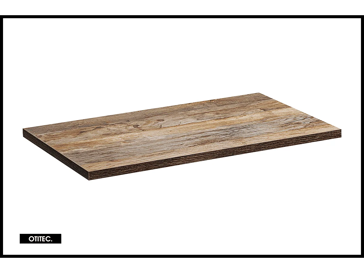 Meuble sous vasque de 80 cm - avec vasque à poser - avec plan - 1 tiroir - MINO