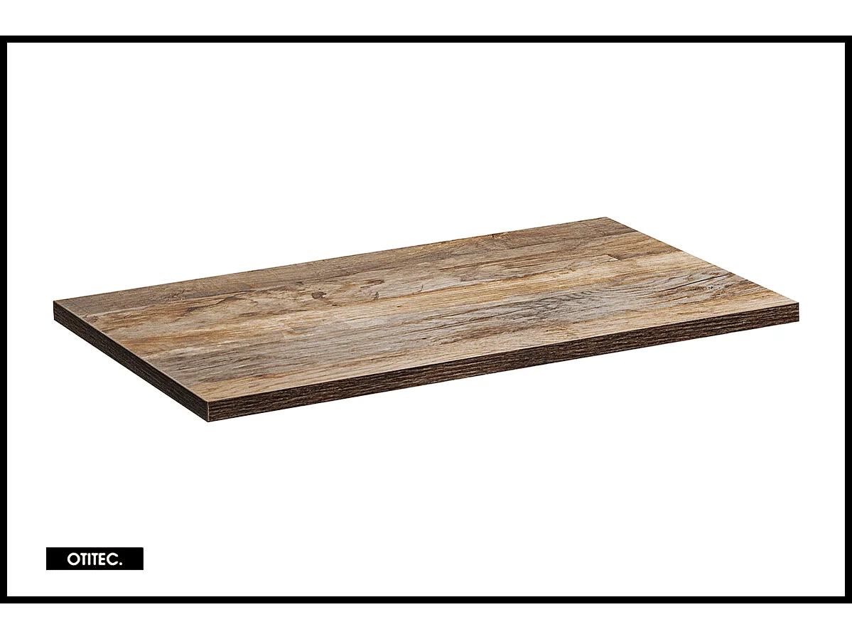 Meuble sous vasque de 80 cm - avec vasque à poser - avec plan - 1 tiroir - MINO