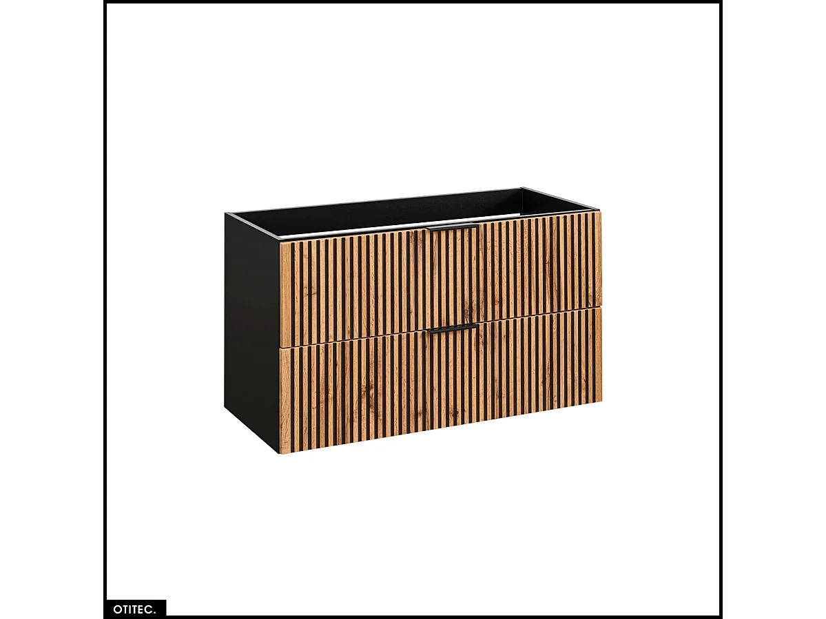 Ensemble de meubles sous vasque - 100 cm - avec Vasque à poser - WOTANIA