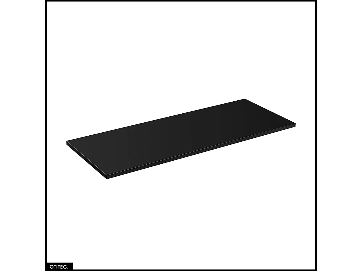 Set de meubles sous vasque - 140 cm - avec 2 Vasques à poser et Plan - BOLD BLACK