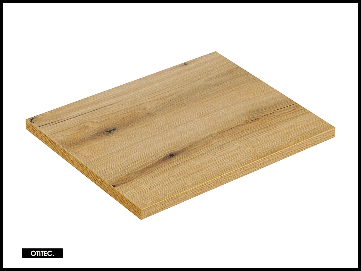 Meuble sous vasque de 60 cm - avec plan - Oak - 2 tiroirs - VOLTA OAK