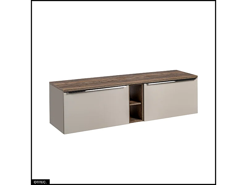 Meubles sous vasque - 180 cm - avec Plan - BOLD TAUPE