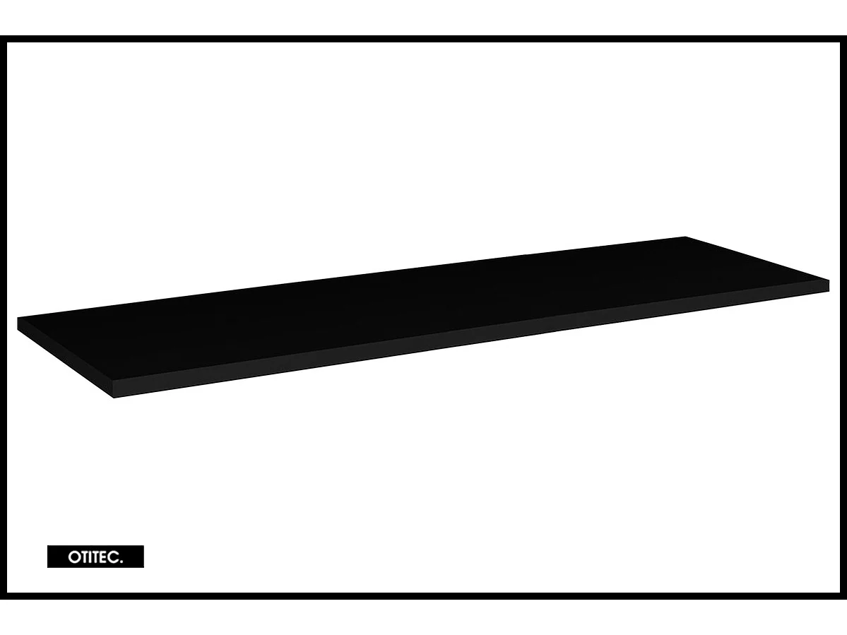 Meuble sous vasque de 120 cm - avec plan - Noir/Oak - 4 tiroirs - VOLTA OAK