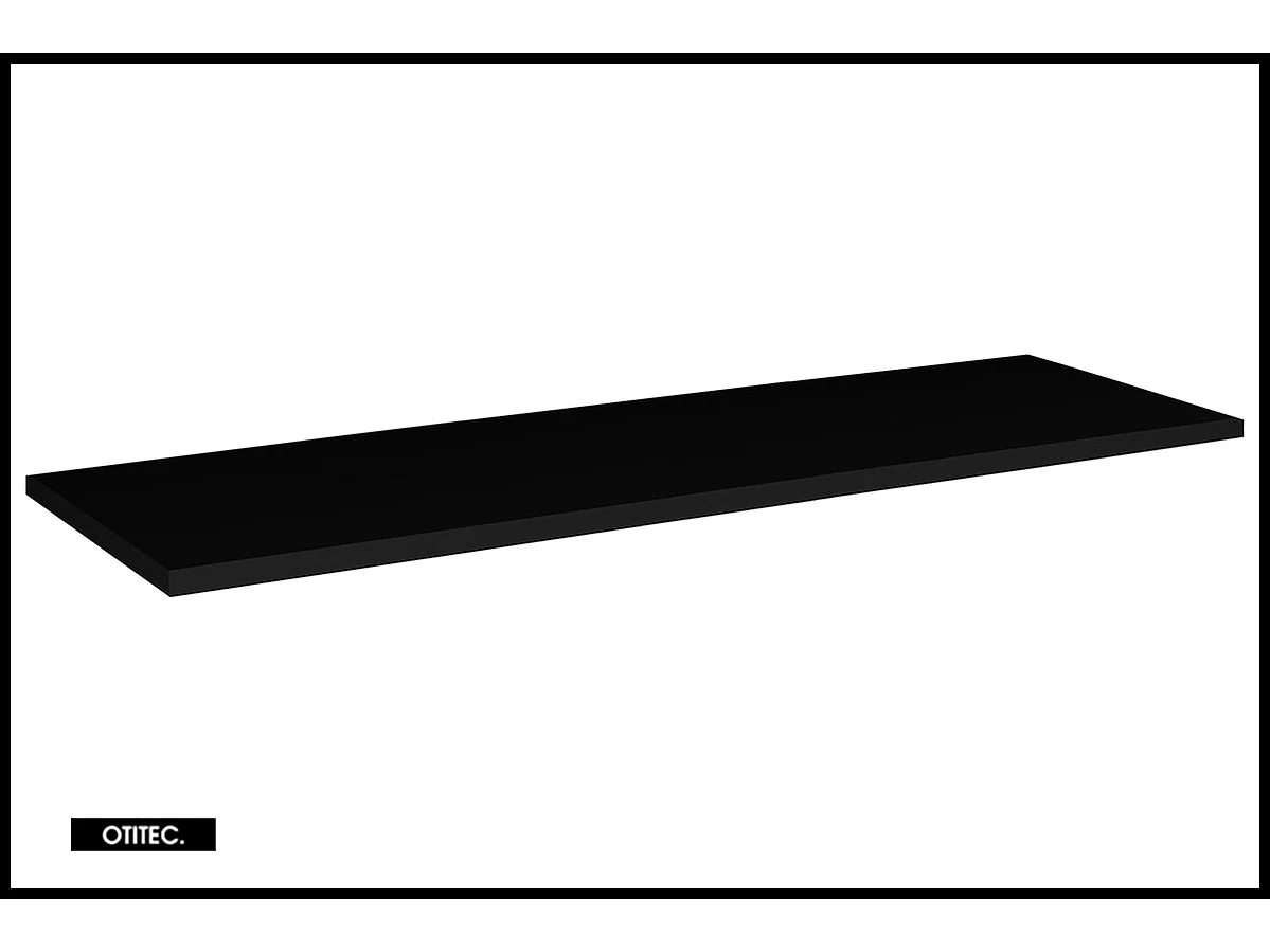 Meuble sous vasque de 120 cm - avec plan - Noir/Oak - 4 tiroirs - VOLTA OAK