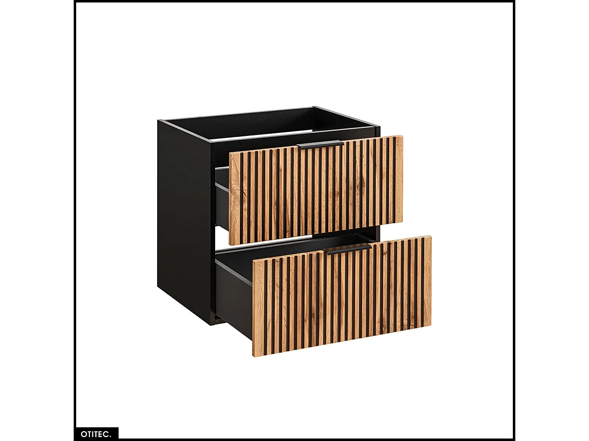 Ensemble de meubles sous vasque - 80 cm - avec Vasque - WOTANIA