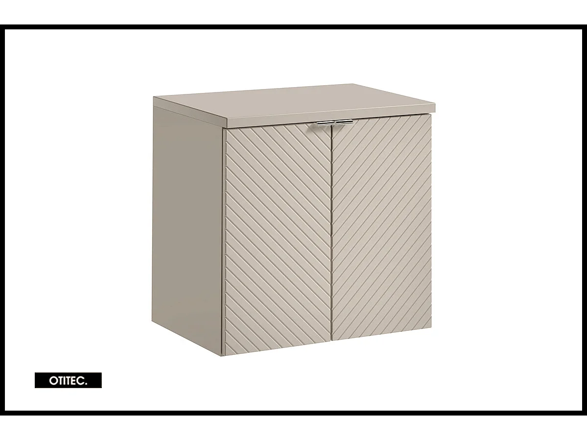 Meuble sous vasque de 60 cm - avec plan - 2 portes - DANO