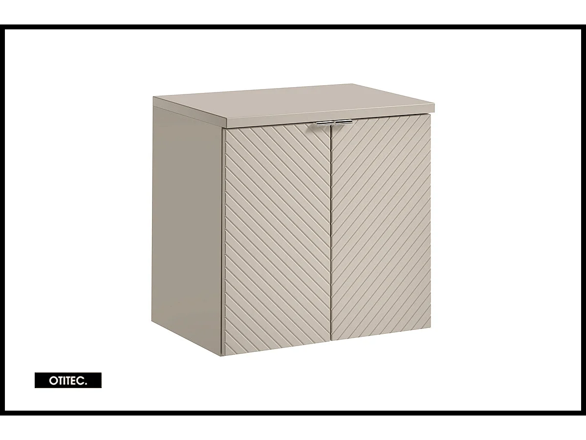 Meuble sous vasque de 60 cm - avec plan - 2 portes - DANO