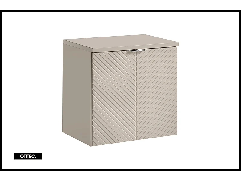 Meuble sous vasque de 60 cm - avec plan - 2 portes - DANO