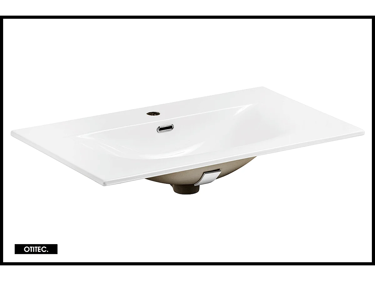 Meuble sous vasque de 50 cm - avec vasque à encastrer - Cachemire Mat - 2 tiroirs - VOLTA CASHMERE