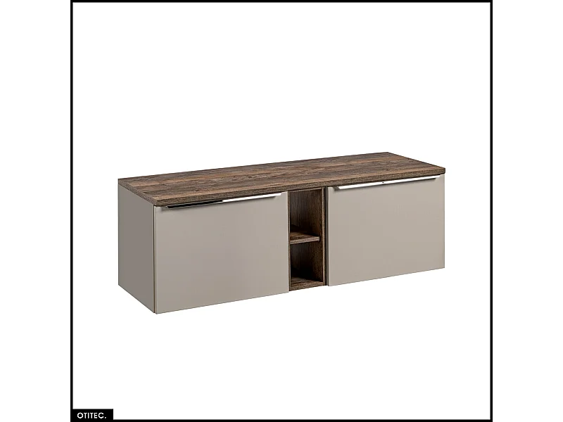 Meubles sous vasque - 140 cm - avec Plan - BOLD TAUPE