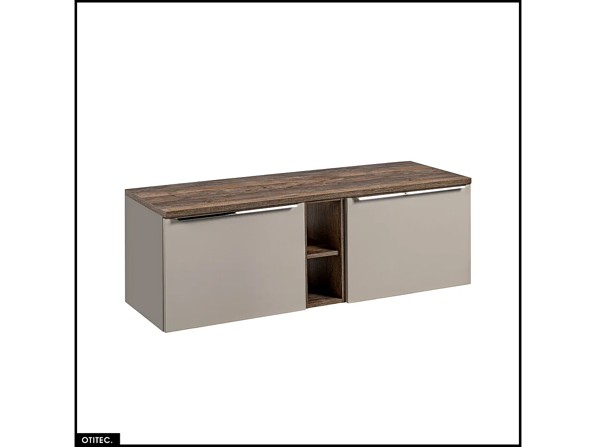 Meubles sous vasque - 140 cm - avec Plan - BOLD TAUPE