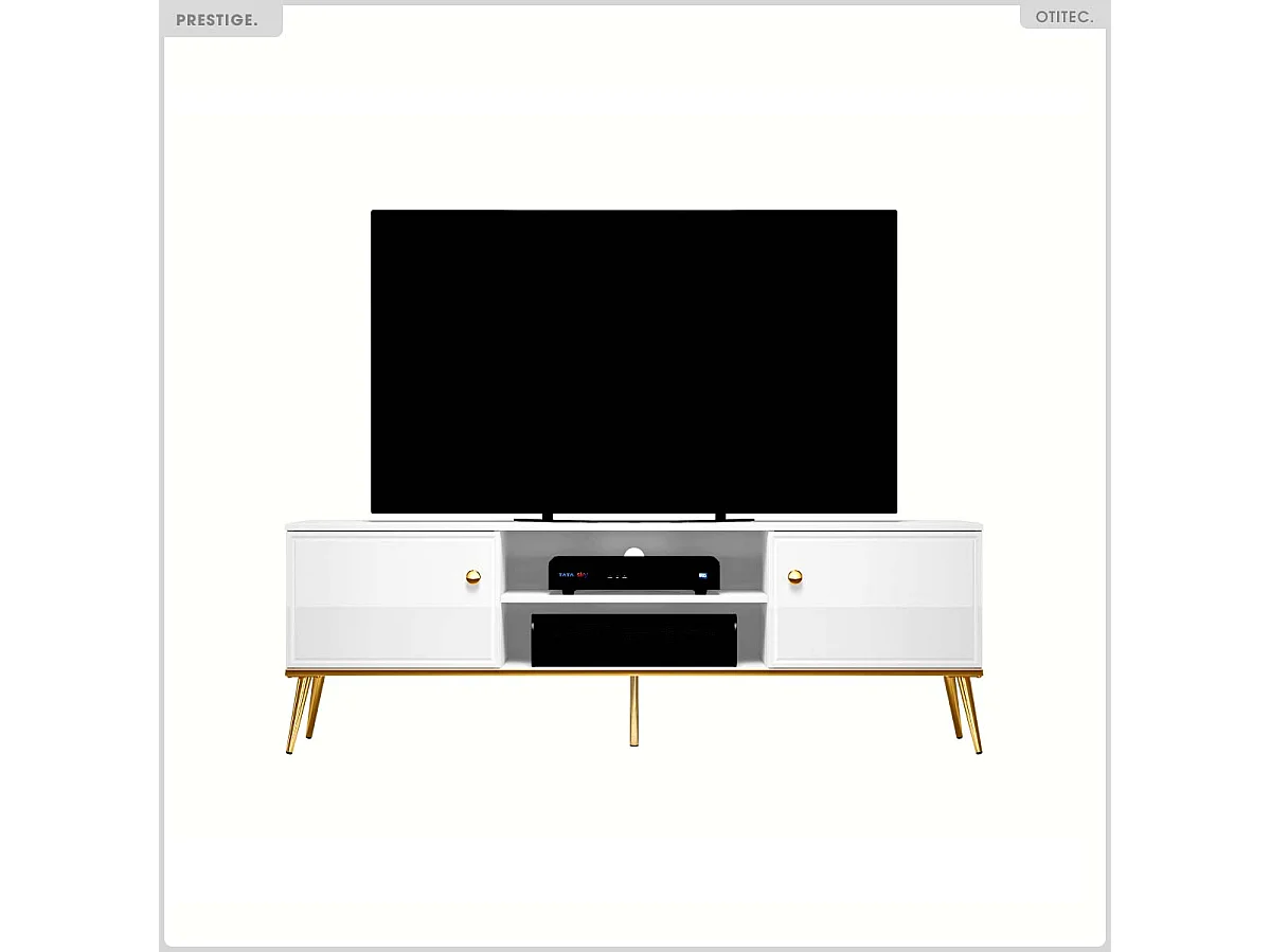 Meuble TV - H.53 x L.160 x P.40 cm - PRESTIGE
