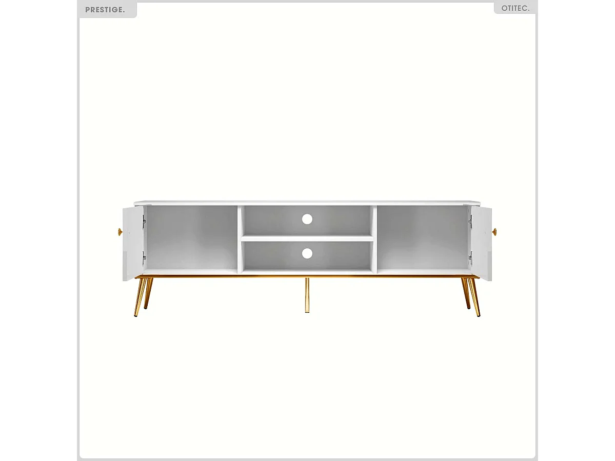 Meuble TV - H.53 x L.160 x P.40 cm - PRESTIGE