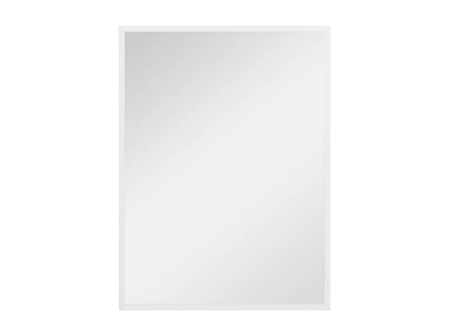 Miroir mural rectangulaire dim. 60L x 80H cm MDF blanc