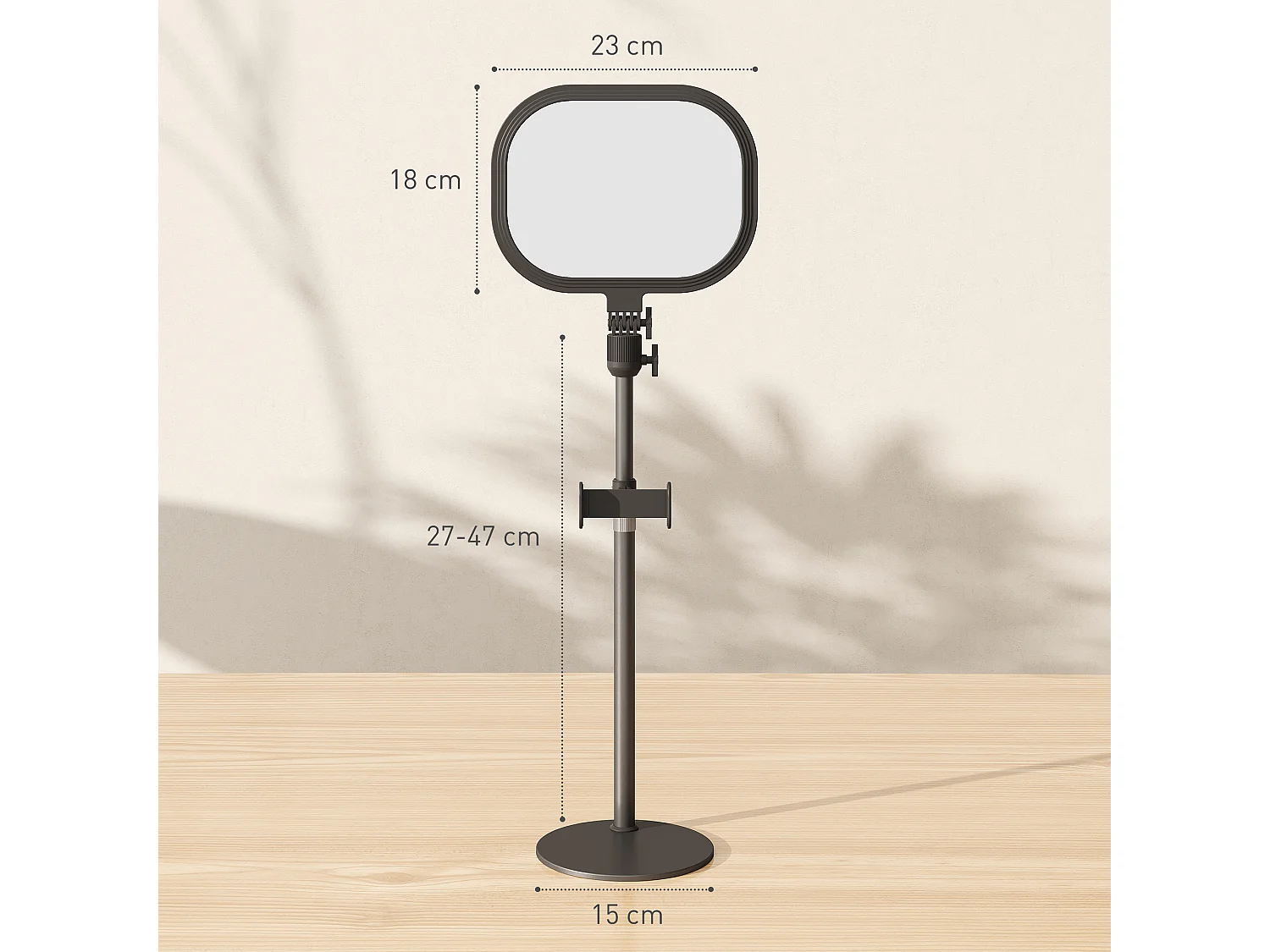 Lampe de bureau LED lampe de table dimmable 5 modes de couleur réglable port USB timer support téléphone noir