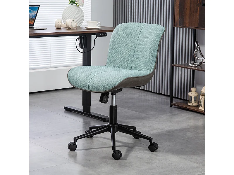 Chaise de bureau tissu grand confort réglable fonction à bascule vert