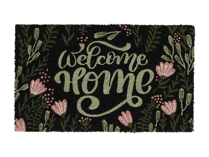 Paillasson en fibres de coco Welcome home